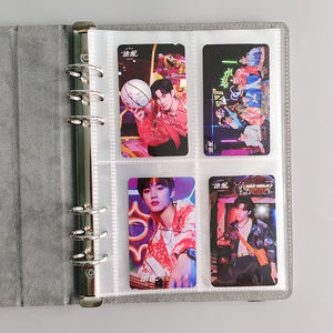 पु 3.5-इंच फोटो एल्बम 4 बैग एल्बम रिंग बिंदर शैली फ़ोल्डर चमड़े के ग्रेडिएंट रंग व्यापार कार्ड संग्रह फोटो कार्ड - Product Image 4