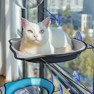 बिल्ली बिस्तर खिड़की घुड़सवार बिल्ली झूला बिस्तर पालतू सीट सुपर चूषण कप फांसी आरामकुर्सी नरम गर्म बिस्तर के लिए बिल्लियों