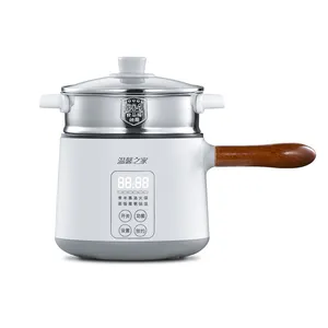 OEM 1.8L round Stainless Steel Electric Water Cooker 600W Multi-Purpose Hot Pot for Household Use for Electric Skillets