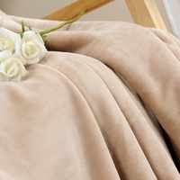 Couverture en peluche super douce en polyester Couverture à double pli Couverture Sherpa