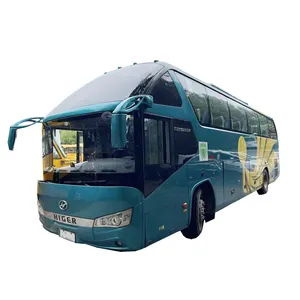 Higer 6122 51seat left-hand drive used distance bus, second hand tour bus