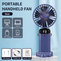 Mini ventilateurs de poche portables rechargeables par USB Design de silhouette noir et rose personnalisé Air de refroidissement pour une utilisation de bureau de voiture électrique portable