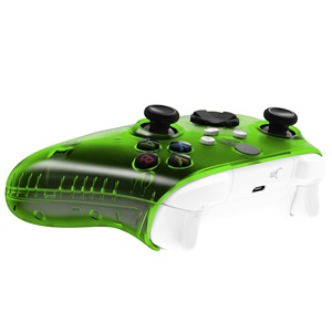 EXtremeRate Clear Green <b>Grip</b> Custom Accessories Side Rails Panels <b>Grip</b> Cover Faceplate Shell for Xbox Series X S <b>Controller</b> - Product Image 5