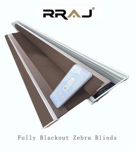 Giao hàng nhanh chóng cơ giới Zebra Con lăn rèm cửa sổ với từ xa, Zebra Rèm cho cửa sổ - Product Image 5
