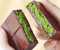 Snacks de Style Dubaï en Gros, Chocolats, Bonbons et Biscuits avec Noix en Morceaux et Barres, Motif Haricot, Vente Chaude