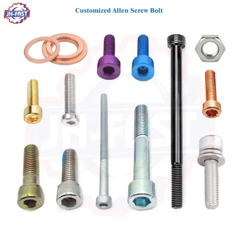 Allen bolts manufacturers high strength din 912 5mm6 m8 m10 m12 hexagon hex sockets head cap screws din912 allen head key bolts