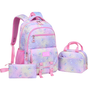 Customizable Large-Capacity 20-36L Girls Primary <b>School</b> <b>Backpack</b> Spine Protection Waterproof Nylon Zipper Closure Fashion - Product Image 1