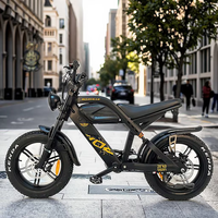 Vélo électrique hybride 20 pouces 750W Fat Bike en alliage d'aluminium Batterie au lithium 48v 15Ah 7 vitesses Autonomie de 60 km Durable