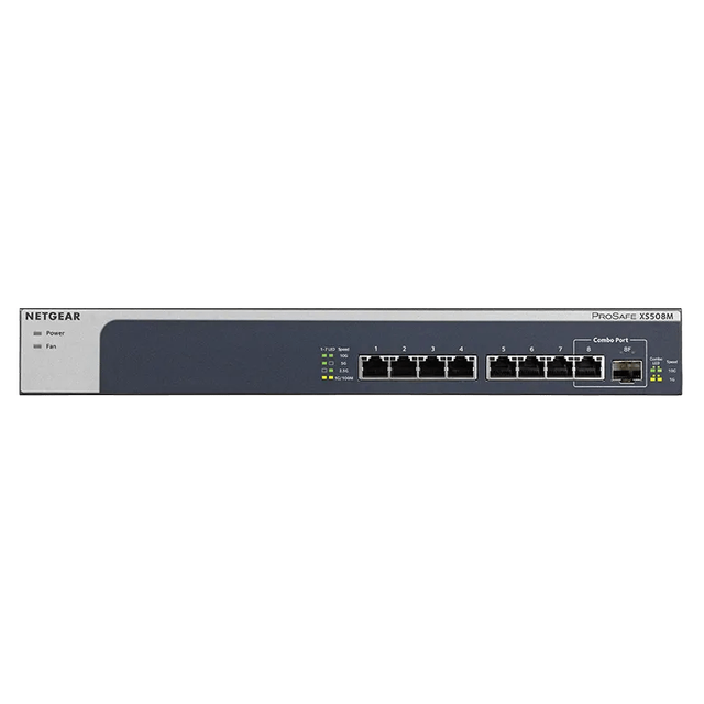 XS508M - 8 Port 10-Gigabit/Multi-Gigabit Ethernet Unmanaged Switch