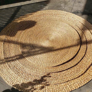 Tapis tissés en jute et en herbe de mer SML - Tapis en paille et en jacinthe d'eau tissés à la main, fabriqués au Vietnam pour le salon et la chambre à coucher - Product Image 2
