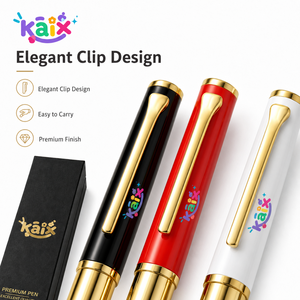 Stylos métalliques de luxe KAIX avec finition OEM, boîte cadeau, logo personnalisé, stylos d'affaires pour cadeaux d'entreprise - Product Image 5