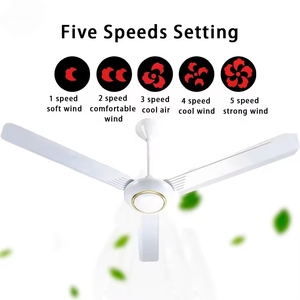 2025 mới thông minh 56 inch Quạt trần 5 tốc độ gió điều khiển từ xa AC động cơ sắt Kim Loại Lưỡi cho phòng ngủ 220V Điện nguồn điện - Product Image 4
