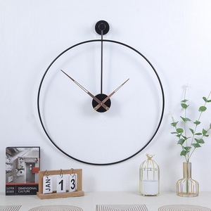 Reloj de pared minimalista y moderno, de 60Cm y 24 pulgadas, de Metal antiguo, redondo y grande, estilo <span class=keywords><strong>español</strong></span>, para exteriores - Product Image 3