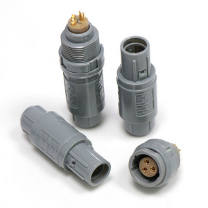 Круговой Электрический пластиковый 4-контактный разъем с фиксирующим соединителем для промышленных электрических применений - Product Image 6