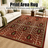 Tapis d'appoint commercial en nylon imprimé pour hôtel, grande taille, résistant aux taches et ignifuge, pour hall et couloir