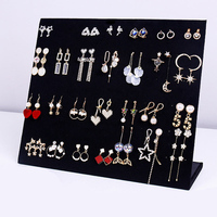 Support de rangement direct en stock, présentoir à bijoux en velours personnalisé pour bracelets, boucles d'oreilles et colliers