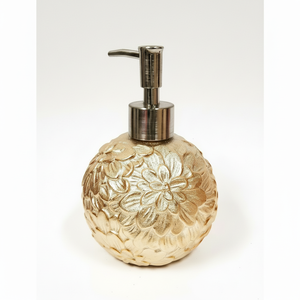 Distributeur de savon en métal poli, finition miroir, acier inoxydable, pompe à savon pour les mains rechargeable - Product Image 1