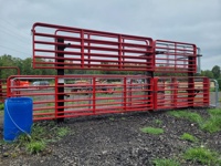 Portails de fer forgé en tôle galvanisée thermolaquée pour l'entrée des fermes