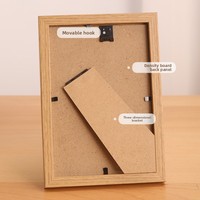 Bingkai Foto Kayu Buatan Tangan Ukuran Dapat Disesuaikan (6x8/7x9/A4) Desain Tanaman Tepi Melengkung Dekorasi Rumah Minimalis Grosir