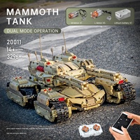 MOULD KING 20011 Technical, 3296+ Piezas, Juguetes de Construcción MOC, Modelo de Tanque Mammoth Motorizado, Bloques de Construcción, Juguetes RC para Niños, Regalos
