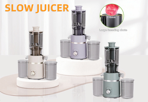 Extracteur de jus lent 200W à large <span class=keywords><strong>goulotte</strong></span> pour fruits et légumes, presse-fruits entiers, machine à jus à mastication puissante à froid pour usage domestique - Product Image 5