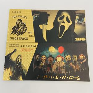 Horrorfilm-Themen-Charakter Gedenkbanknote 24K Goldblatt-Banknote für Sammlerstücke und Gedenkgeschenke - Product Image 1