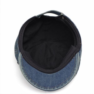 Denim <b>Flat</b> Cap Unisex 100% Cotton Casual Spring Summer <b>Hat</b> - Product Image 4