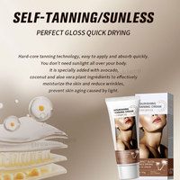 Huile bronzante pour le bronzage Marque privée Huile de bronzage personnalisée Bouteille de haute qualité 60g Surligneur bronzé de voyage biologique