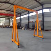 Grue portique mobile légère en alliage d'aluminium de 1, 2 ou 3 tonnes, type A, pour levage portable en usine et entrepôt