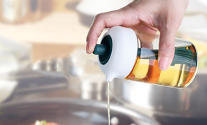 Bouteille à huile multifonctionnelle 2-en-1 CXT073 en verre pour usage domestique et barbecue extérieur – Vente en gros - Product Image 4