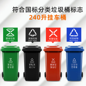30L Small Outdoor Plastic Recycling <b>Bin</b>, Indoor Property Management & Sanitation Recycling <b>Bin</b>, Shanghai, with Lid, Free - Product Image 3