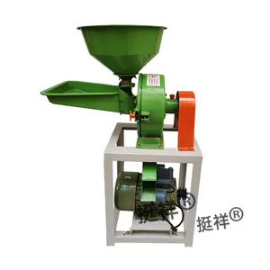 TX mesin penggiling bubuk cabai gandum kopi jagung multifungsi mesin penggiling cakram jagung pakan unggas mesin penghancur gandum