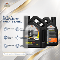 Huile moteur diesel turbo API CJ-4 pour longues distances jusqu'à 100 000 km, 4L, fabricant OEM sous marque privée