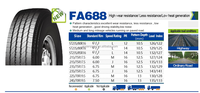 Neumáticos para Camión FRIDERIC CHILONG 688, Modelo ST235/80R16 235/80/16, Neumáticos para Remolque