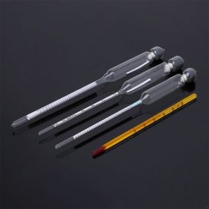 Bir termometre ile hidrometre alkol metre Vinometer Tester alet seti 0 ila 100% alkol konsantrasyonu metre 4 adet - Product Image 4