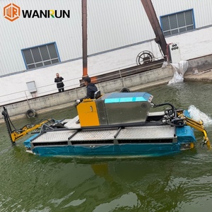 Bateau amphibie de nettoyage de rivières et de lacs, bateau de nettoyage d'eau, Baot de nettoyage aquatique à vendre – Ce désherbeur amphibie est disponible - Product Image 2