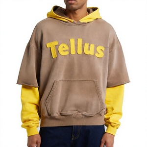 สินค้ามาใหม่ เสื้อฮู้ดดี้ผู้ชายคุณภาพพรีเมียม ผ้าฝ้าย 100% ระบายอากาศได้ดี ทรงโอเวอร์ไซส์ พร้อมกระเป๋าเสื้อ สำหรับผู้ใหญ่ - Product Image 1