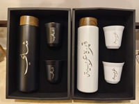 Flacon à vide en acier inoxydable avec logo personnalisé de 500ml Ensemble de gobelets de voyage pour thermos