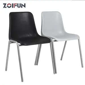 Top Design Hot Sale beliebte schwarz graue Farben OEM Hard PP Moderne Kunststoffs tapel Outdoor Büro Schüler Lernst uhl