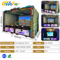 Machine d'amusement Machine à pièces Projecteur de jeu Simulateur de tir Machine d'arcade Jeu vidéo
