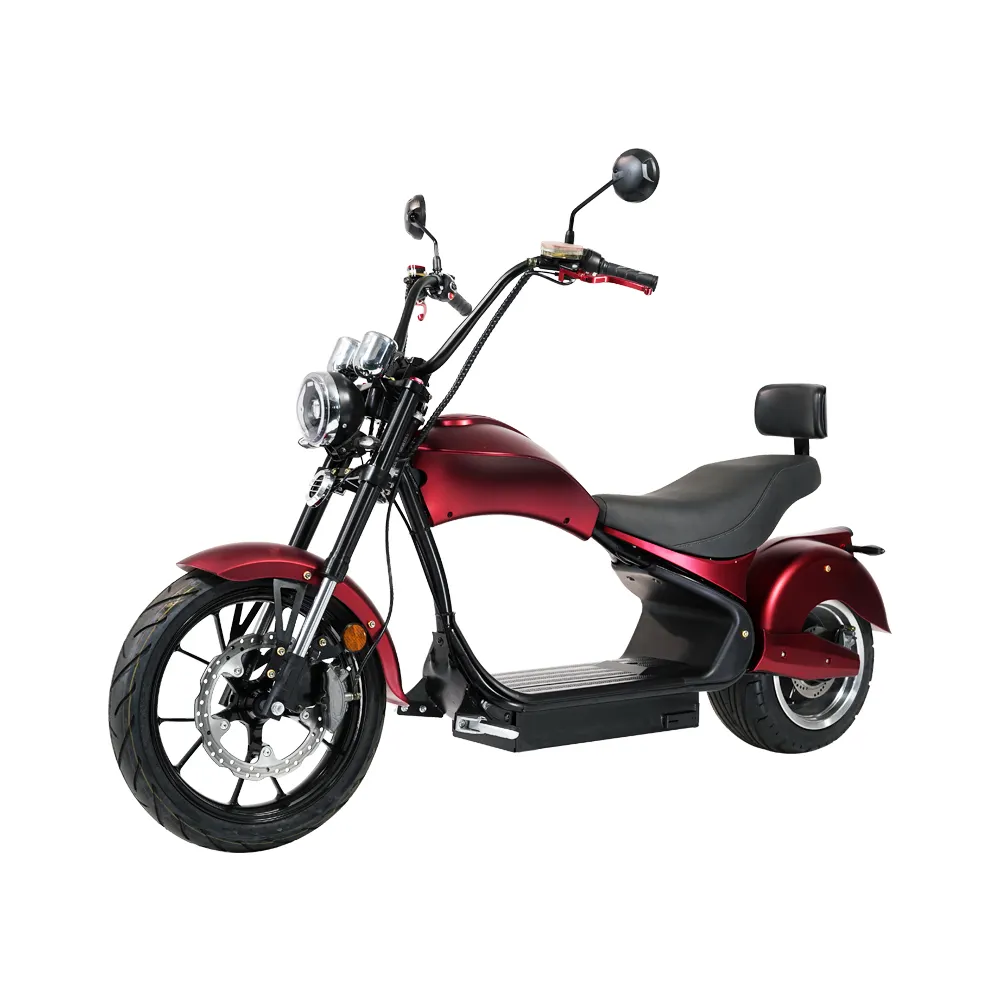 Motos électriques Big Seat E Chopper 4000W pour scooter électrique Citycoco pour deux personnes
