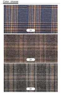 Retrò plaid di lana di poliestere tessuti di abbigliamento <span class=keywords><strong>tweed</strong></span> per le donne del vestito - Product Image 6