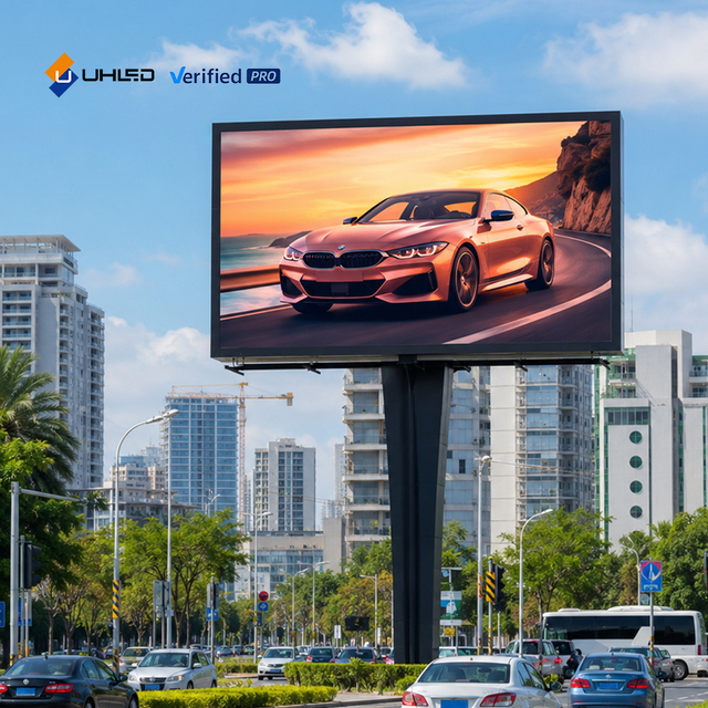 UHLED Outdoor Advertising Display P10 Led Screen Energy Saving Full Aluminum 960x960 LED Billboard for Shopping Mall Storefront