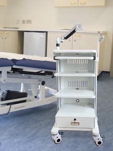 Chariot de chariot d'instrument chirurgical d'appareils médicaux chariot de poste de travail mobile d'<span class=keywords><strong>endoscope</strong></span> de plate-forme de stockage de 4 couches - Product Image 5
