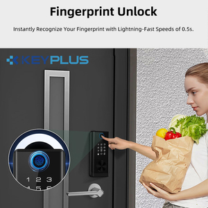 กุญแจล็อคประตูอัจฉริยะ Keyplus Home Security SmartLife APP Tuya แบบไม่ใช้กุญแจ ล็อคดิจิตอลด้วยลายนิ้วมือ รุ่น D2-ty - Product Image 5