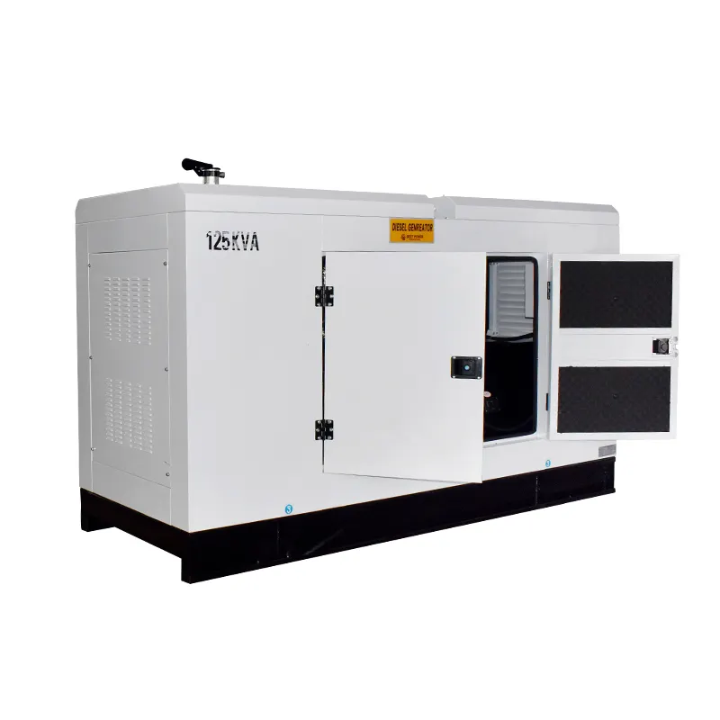 Good quality 100KW 120kva soundproof super silent diesel generator with 1500/1800 speed rpm