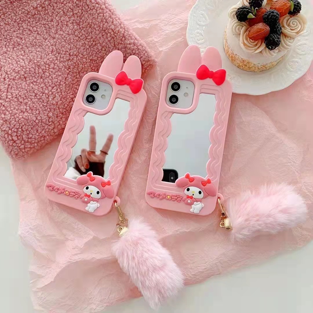 Funda de silicona con reflejo de purpurina para lente de contacto, carcasa trasera con tapa para teléfono, vista inteligente