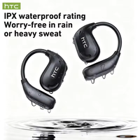 Écouteurs Bluetooth V6.0 HTC NE47 AI, écouteurs sans fil sportifs OWS, traduction AI, écouteurs confortables, super basses, écouteurs ouverts