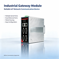 Passerelle Ethernet industrielle sur rail DIN RS232/485, convertisseur de protocole Modbus TCP/RTU, IIoT sans fil pour usine intelligente, 24VDC recommandé