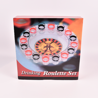 Jeu de roulette russe avec roue de roulette transparente et 16 verres à liqueur, fête amusante pour adultes